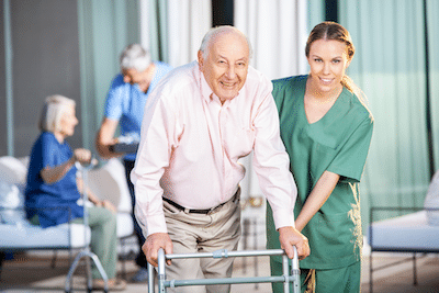 cares for elderly