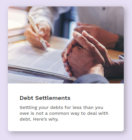 pros and cons of debt settlement programs